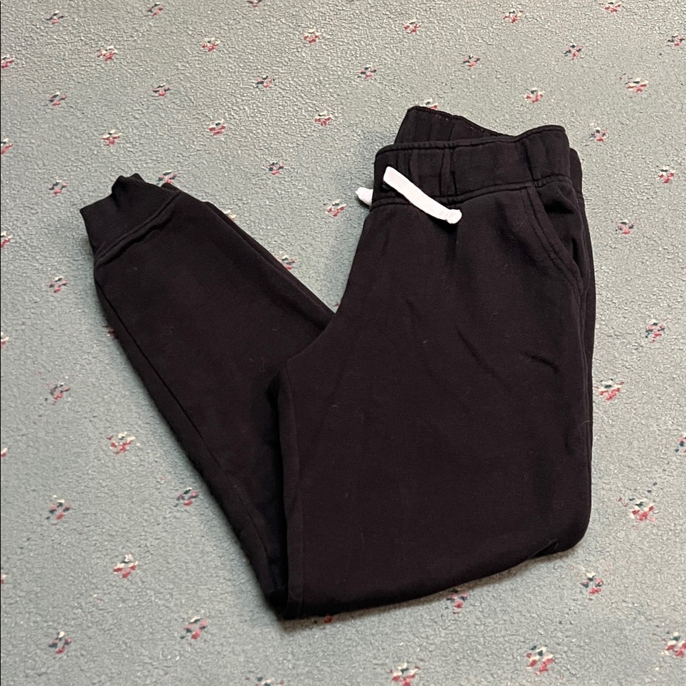 SO Girl’s Black Sweatpants with White Drawstring